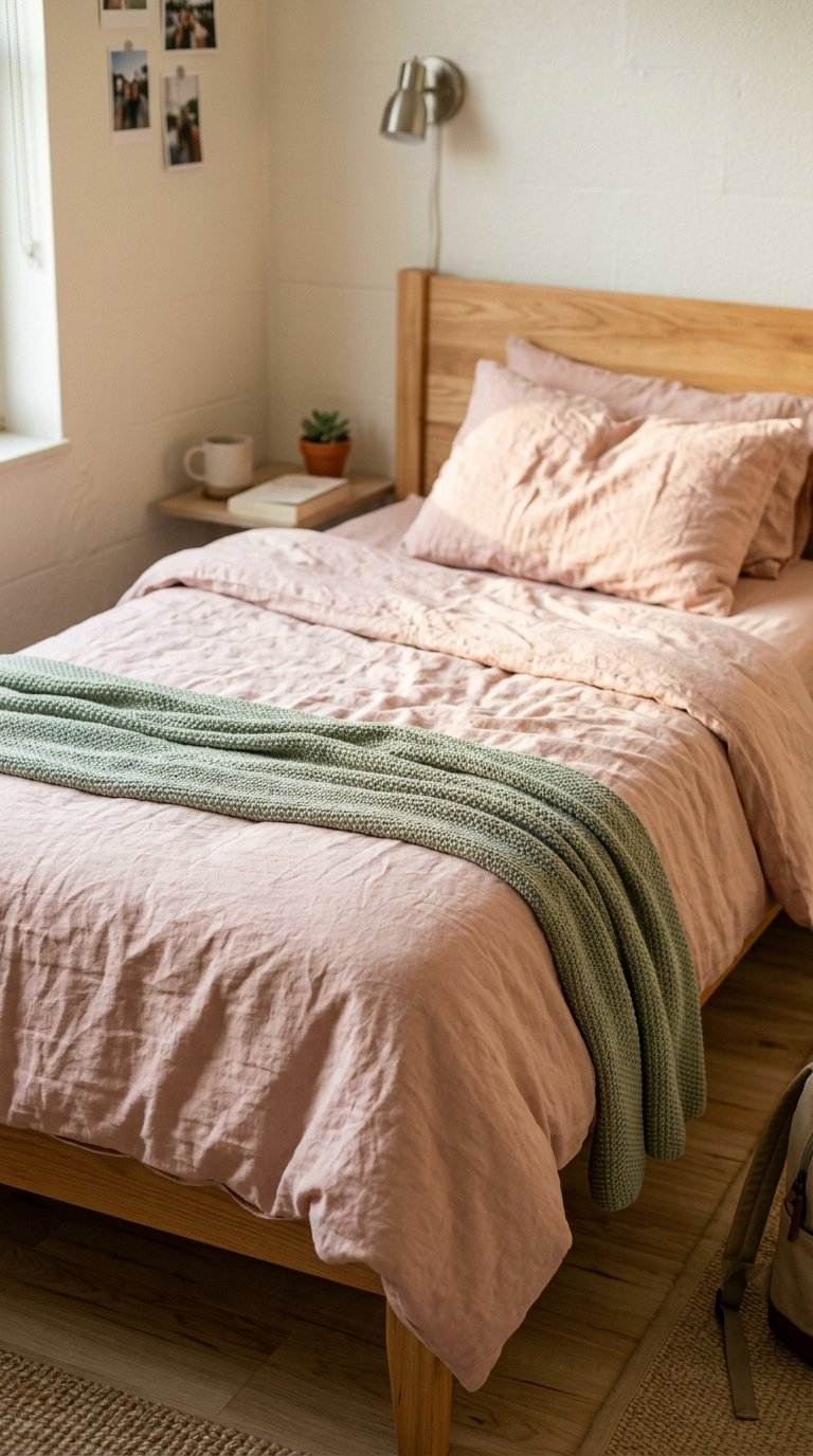 Pink Bedding as the Room's Visual Foundation
