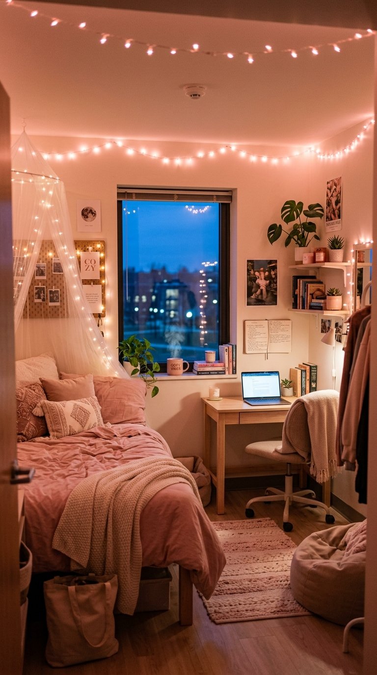 Pink Fairy Lights as a Primary Light Source