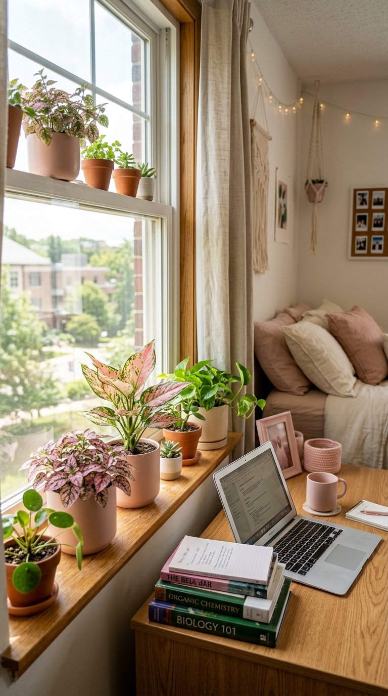 Pink Plants (Real or Faux) for Living Color