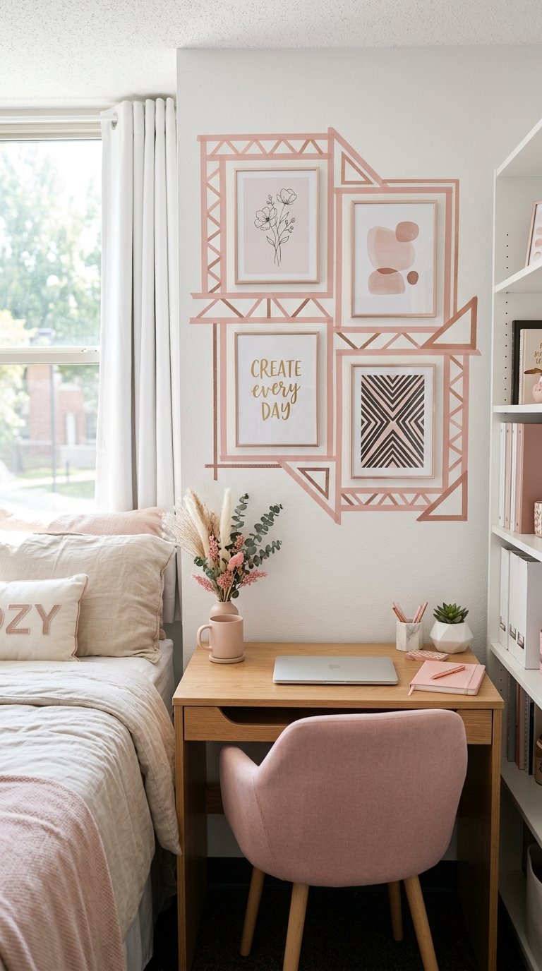 Pink Washi Tape to Decorate Without Damage