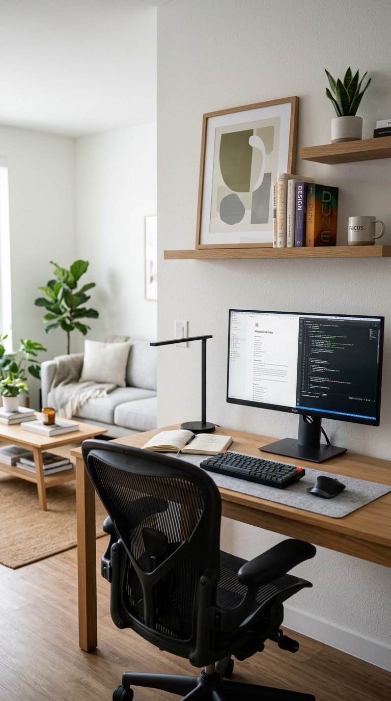 Position Your Desk Chair to Face Away From Distractions