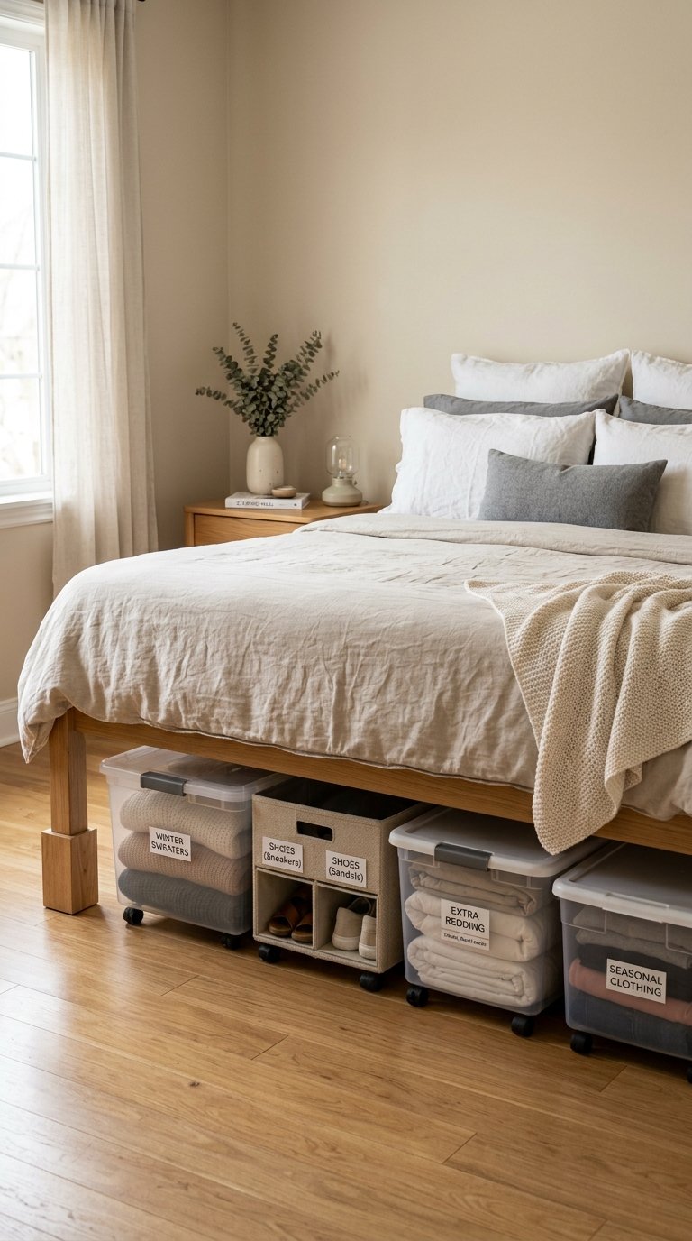 Raise Your Bed to Unlock Under-Bed Storage