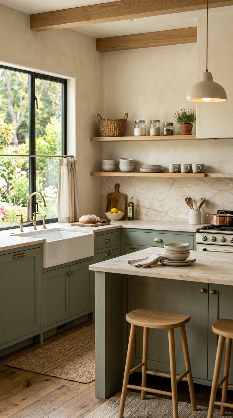 Sage Green Cabinets