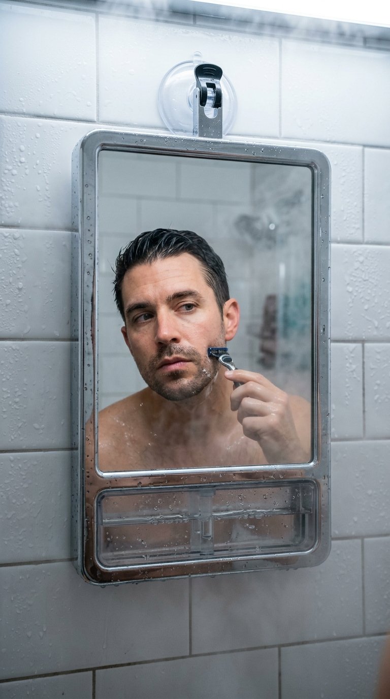 Shower Mirror for Grooming