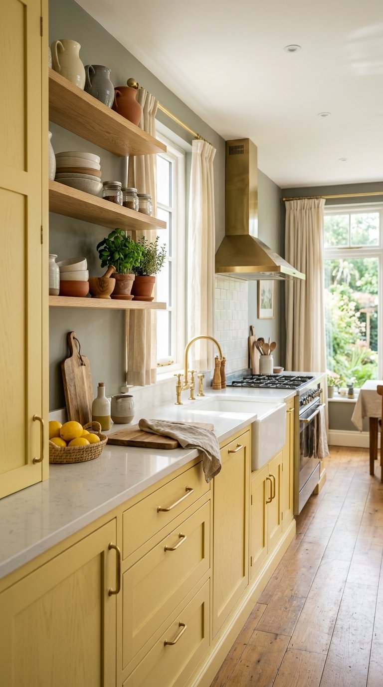 Soft Yellow Cabinets