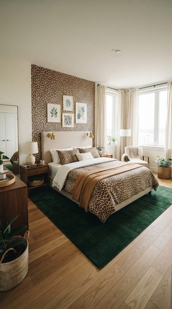 Style a Complete Leopard Print Bedroom in a Rental