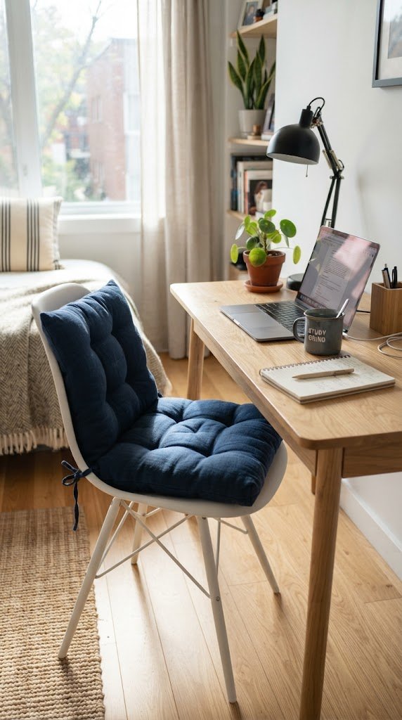 Swap Your Desk Chair Cushion for a Blue One