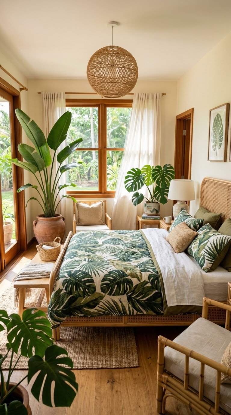 Tropical Bedroom Aesthetic