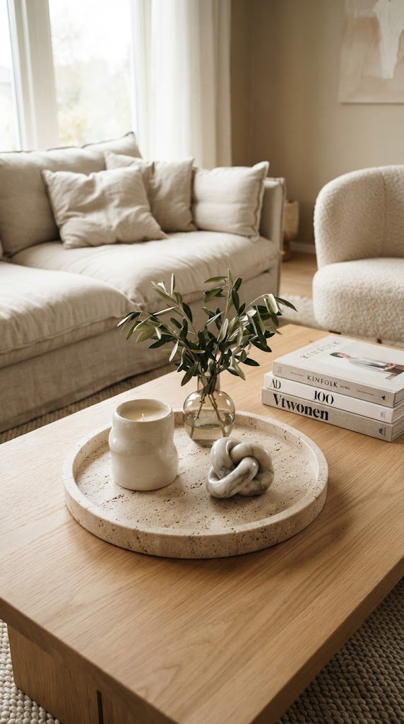 Use a Decorative Tray to Anchor Surface Styling