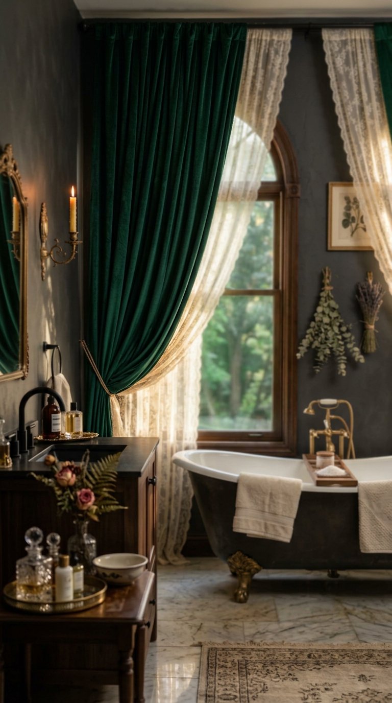 Velvet or Lace Window Treatment