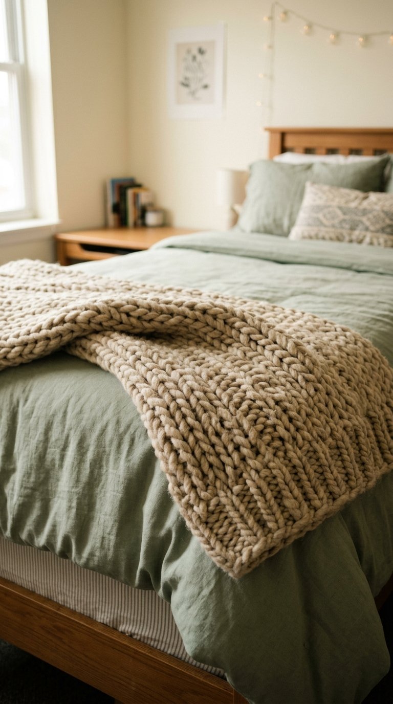 Waffle Weave Throw for Texture