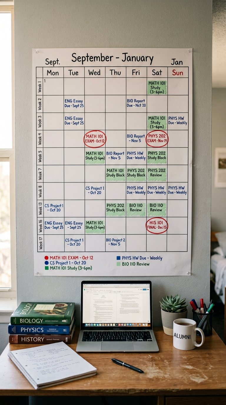 Wall Space for a Weekly Planner