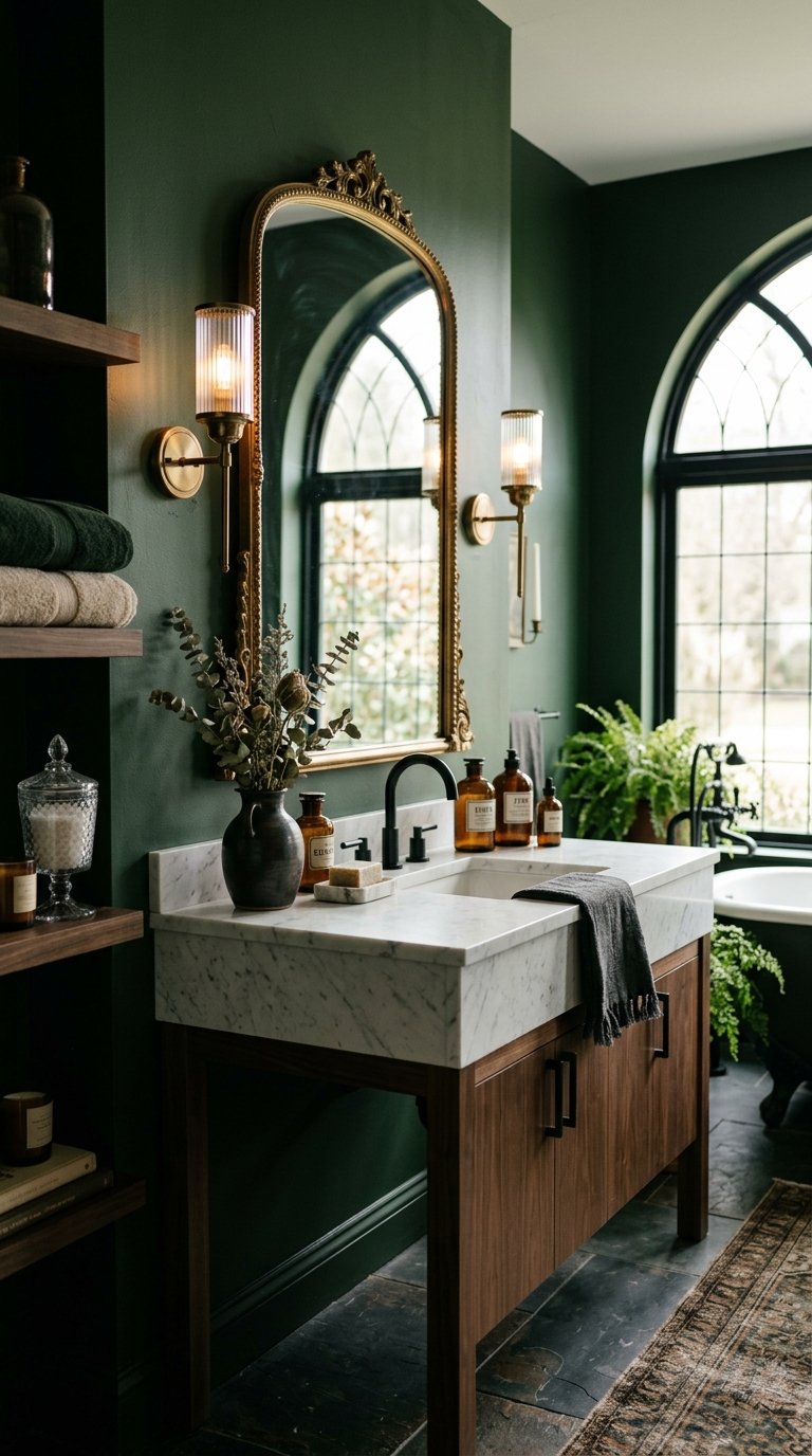 Walls in Deep Moody Tones