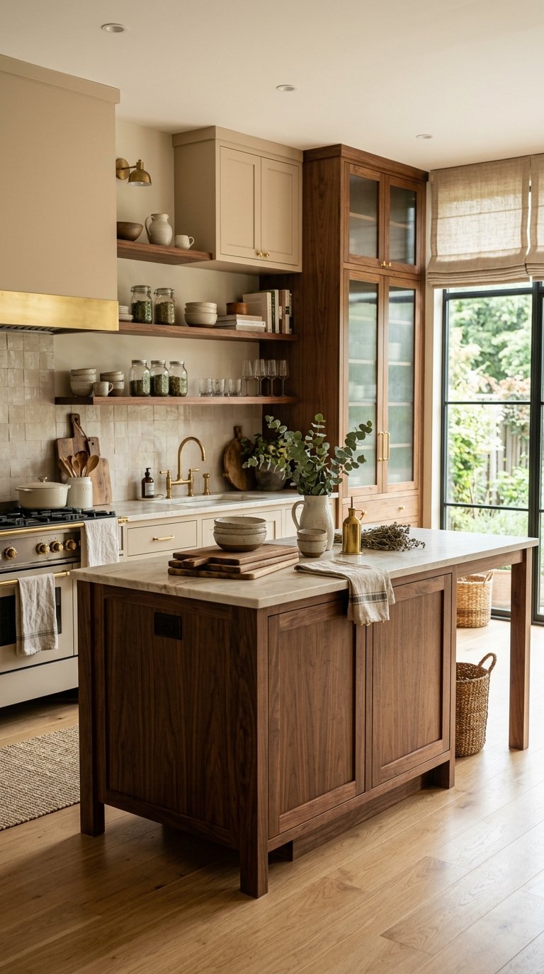 Warm Beige Cabinets
