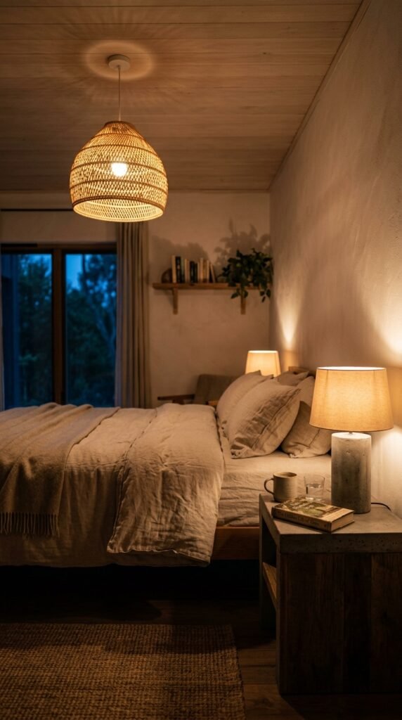 Warm Dimmable Lighting at Two Heights