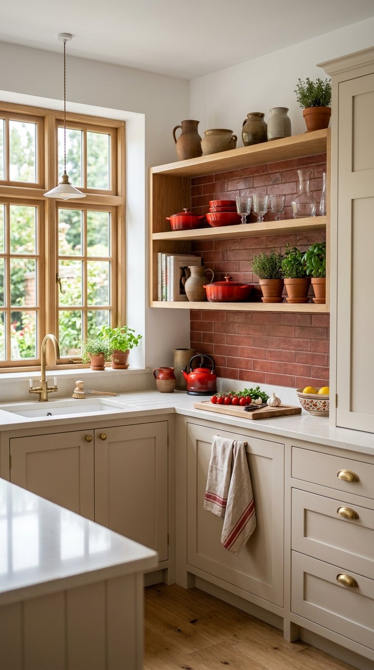 Warm Red Kitchen Accents
