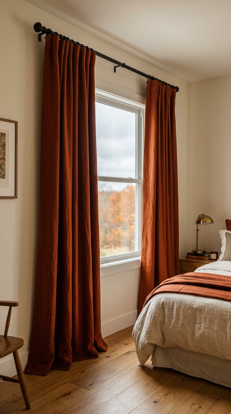 Warm-Toned Curtains