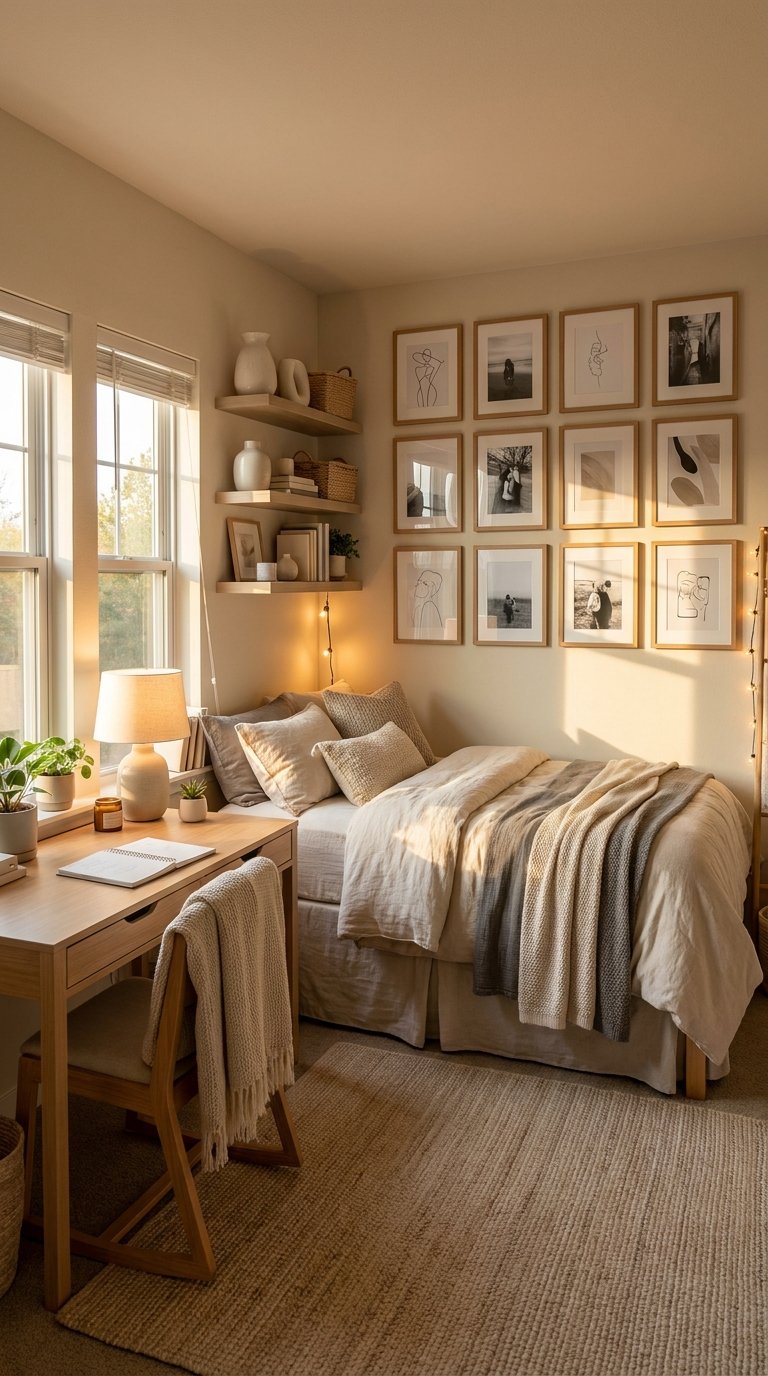 a Gallery Wall Above the Bed