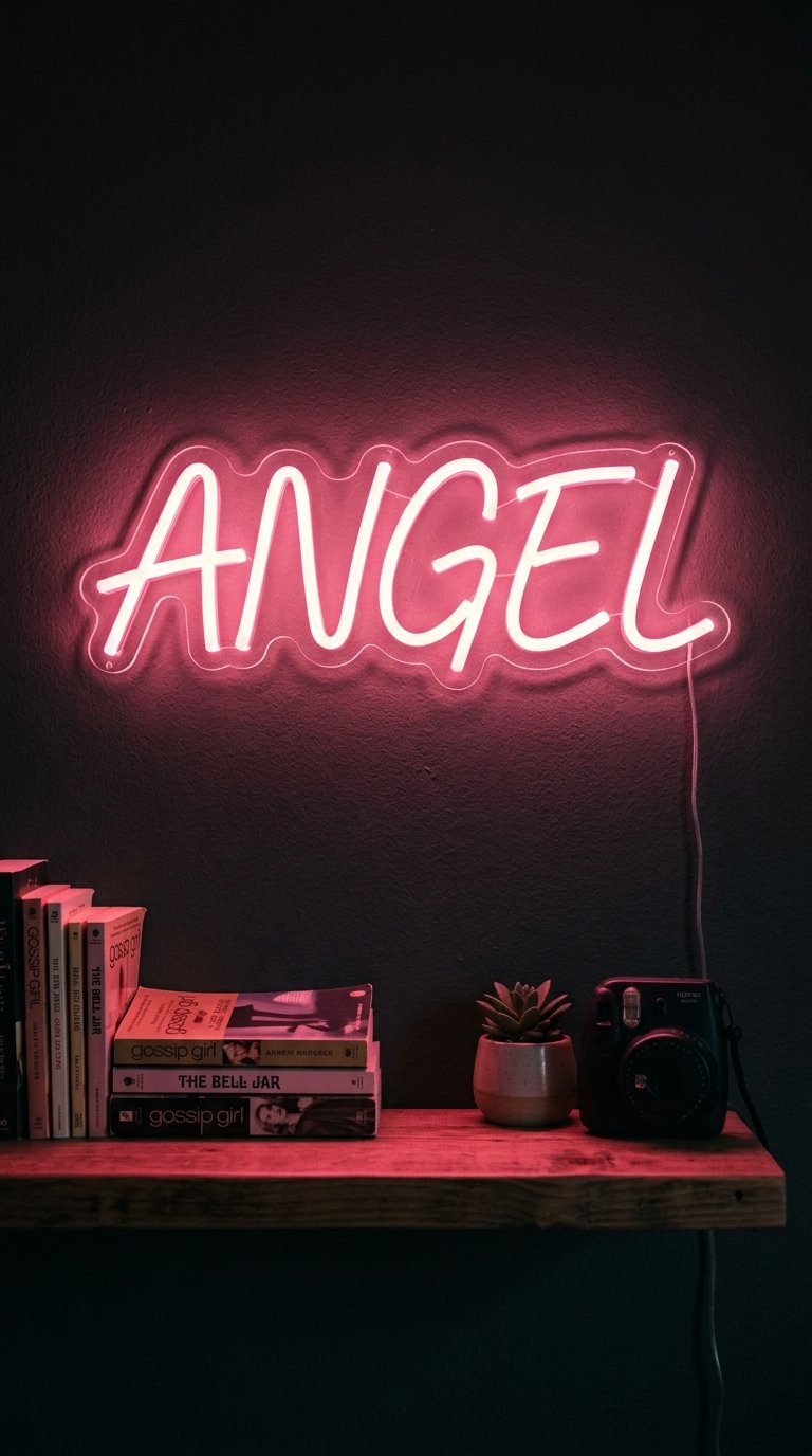 a Neon or LED Sign for Atmosphere