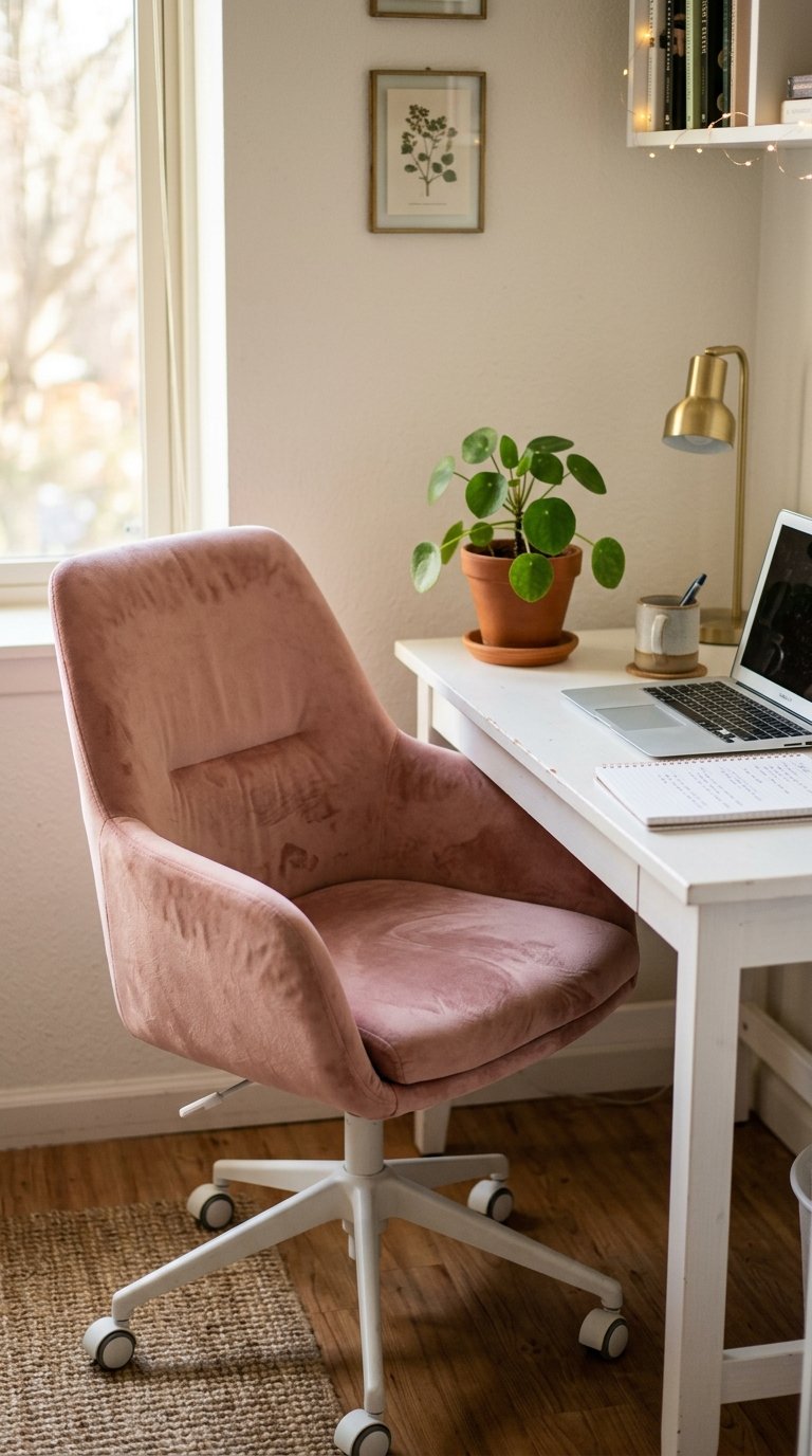 a Pink Desk Chair or Seat Cushion