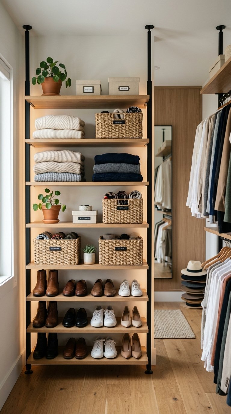a Tension Shelf to Your Shower or Closet for Bonus Storage