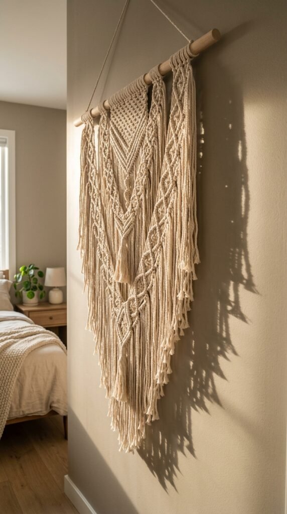 a Woven Texture Wall Hanging