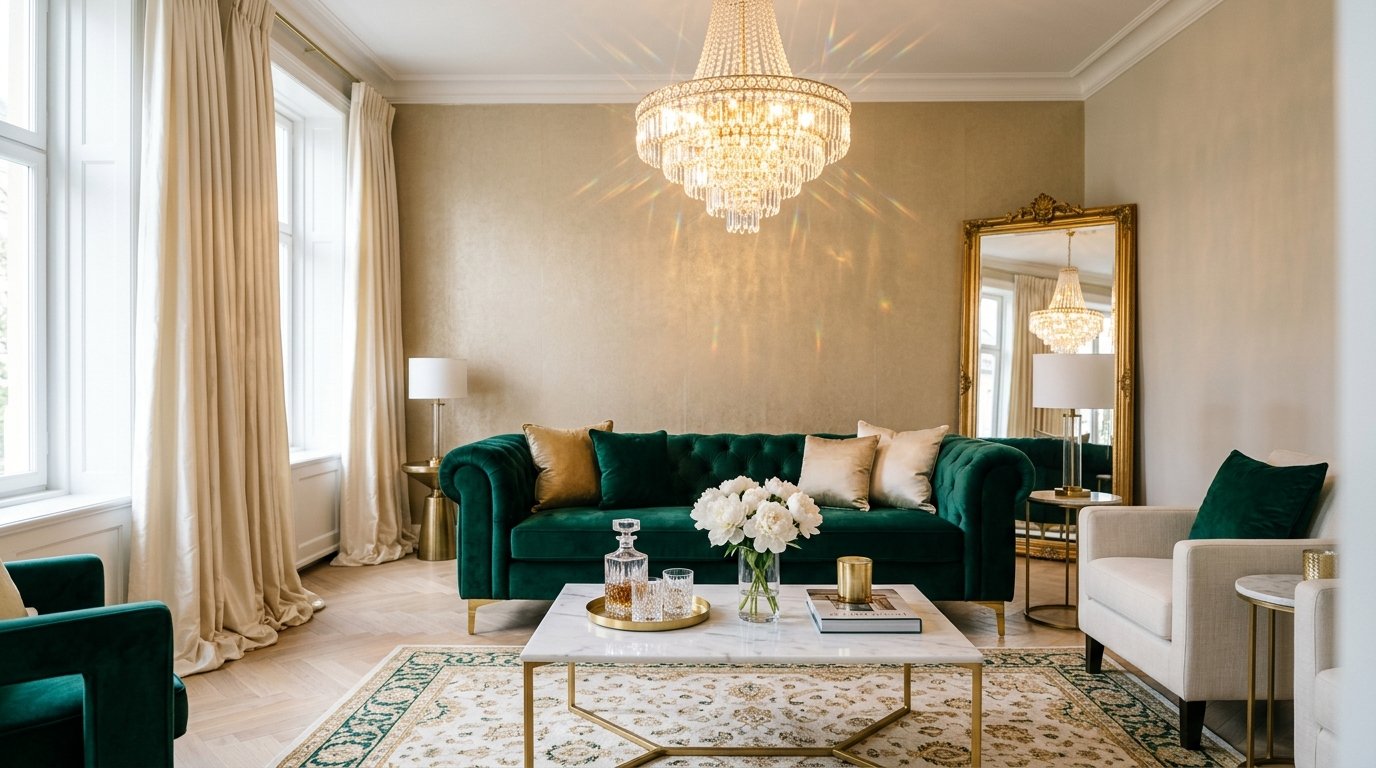 glam living room
