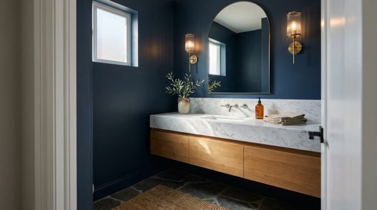 tiny half bathroom ideas