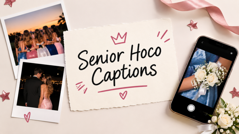 Senior Hoco Captions
